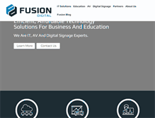 Tablet Screenshot of fusiondigitalus.com